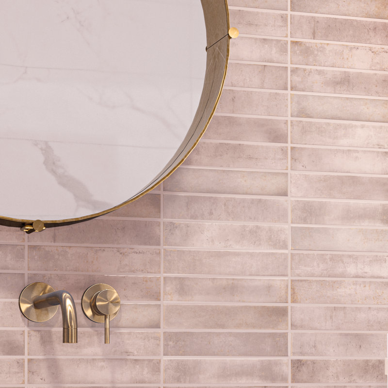 Ackland Zarah 2 in. x 10 in. Glossy Ceramic Subway Wall Tile